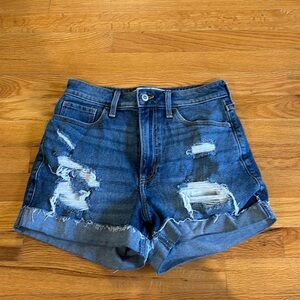 Hollister High Rise Denim Shorts